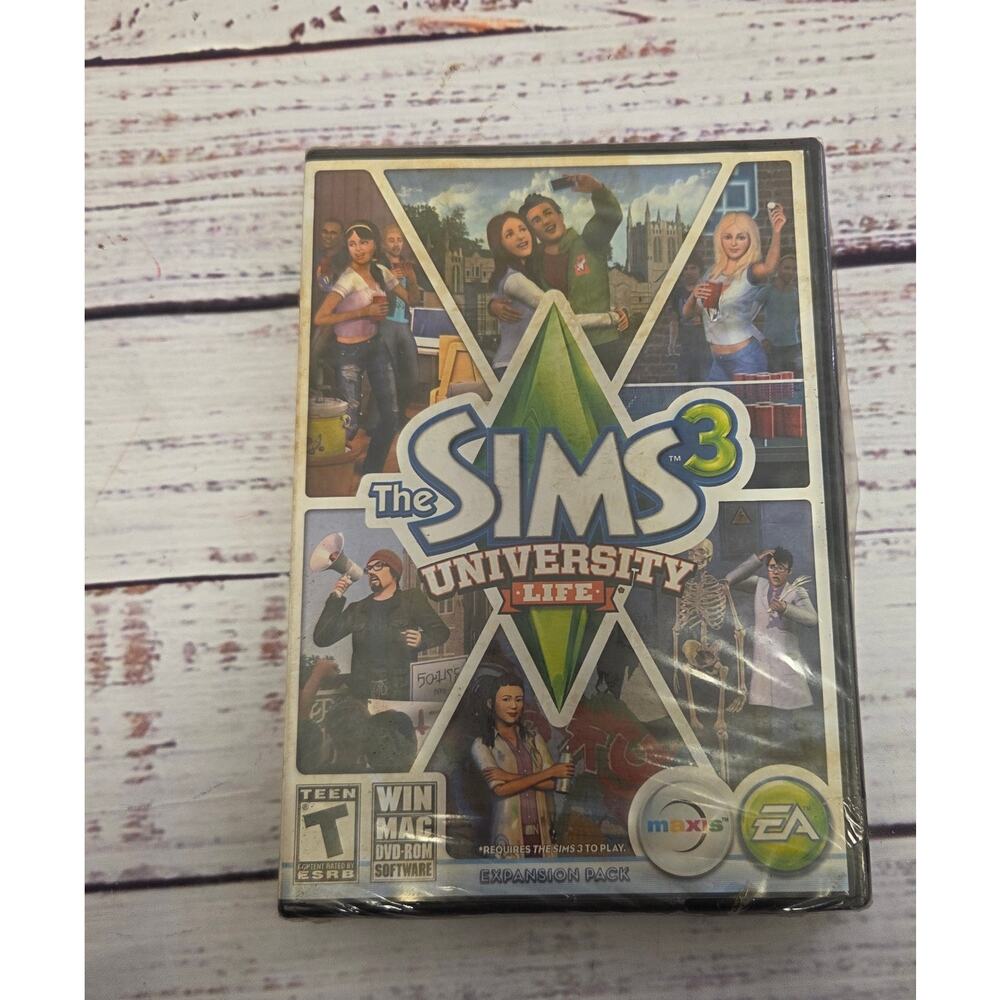 The Sims 3 University Life PC DVD-ROM Brand new Sealed EA